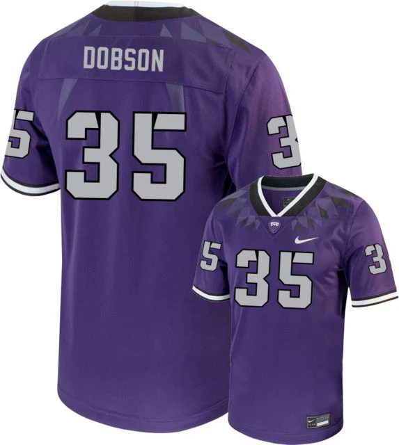TCU Football Jersey C Dobson - 35 - ONLINE ONLY - Image 3