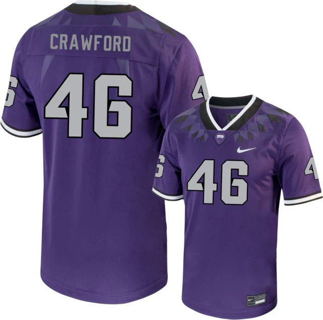 TCU Football Jersey D Crawford - 46 - ONLINE ONLY - Image 2