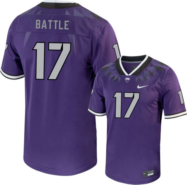 TCU Football Jersey Trent Battle - 17 - ONLINE ONLY - Image 2