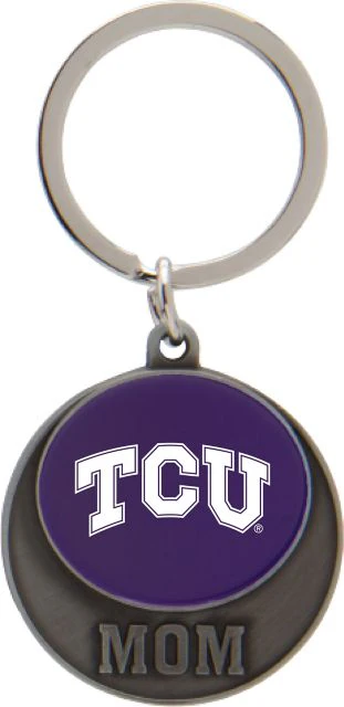 Texas Christian University Mom Keychain