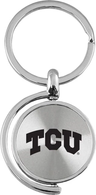 Texas Christian University Spinner Key Tag