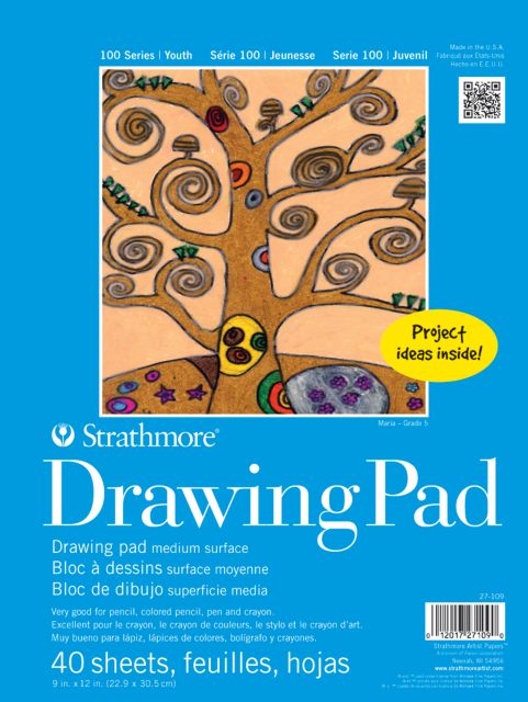 Kids Paper Pad Drawing 9X12 40 Sheets