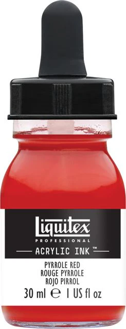 LIQUITEX ACRYLIC INK 30ML JAR PYRROLE RED