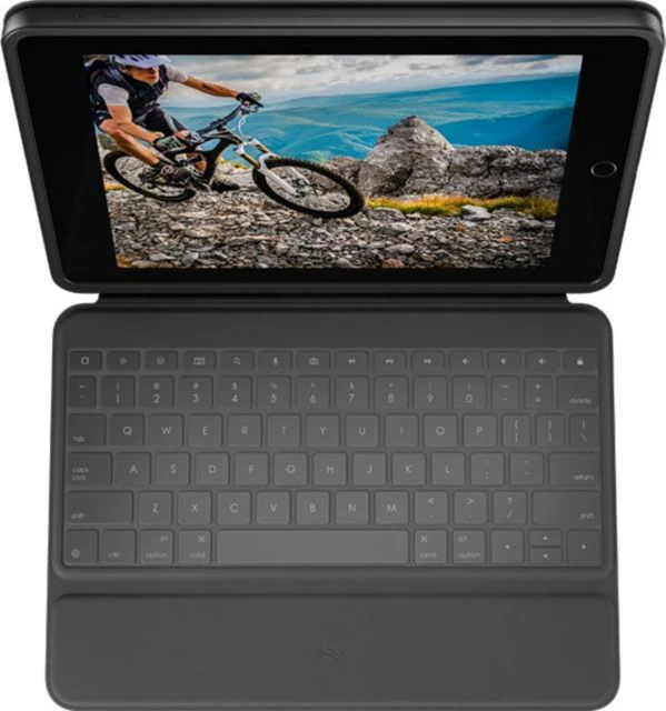 Logitech Rugged Folio Keyboard/Cover Case for iPad (7th & 8th Gen)