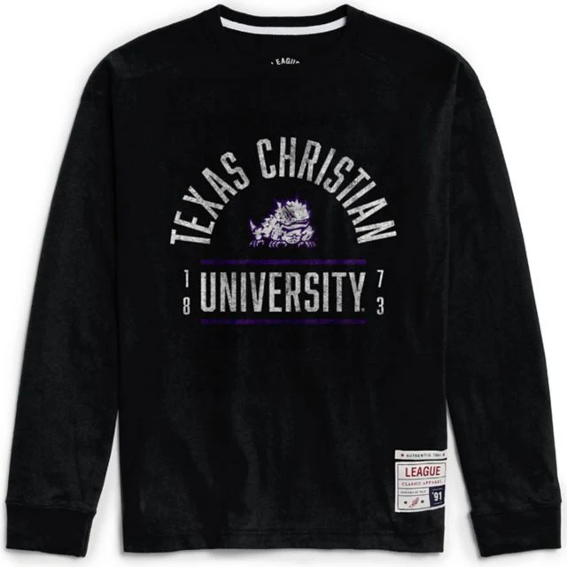 Texas Christian University Authentic 1991 Long Sleeve Crewneck T-Shirt Jersey - ONLINE ONLY - Image 3