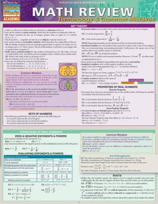 MATH REVIEW TERMS