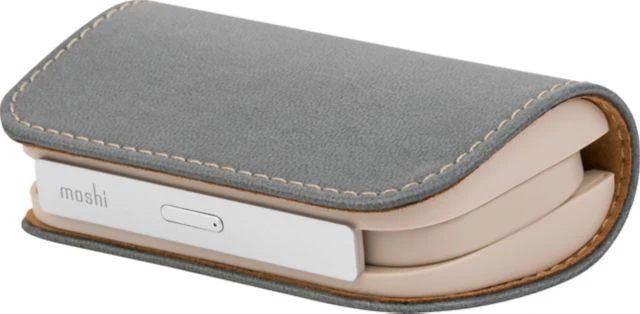 Moshi IonGo 5K Portable Battery Duo 5000 mAh, Fossil Gray - ONLINE ONLY