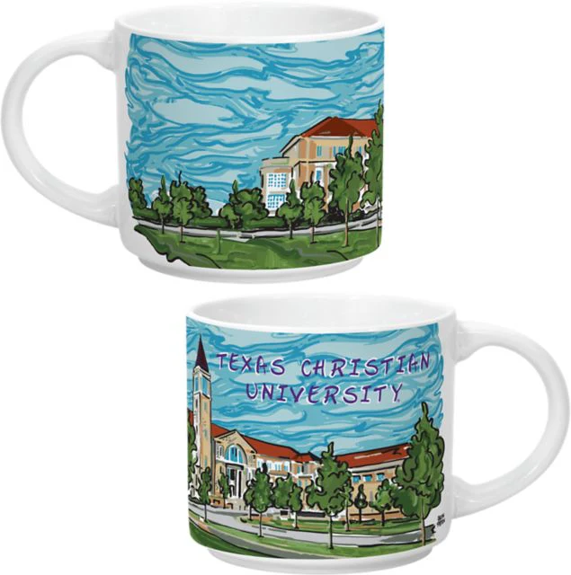 Texas Christian University Landmark Justin Patten 14 oz. Mug
