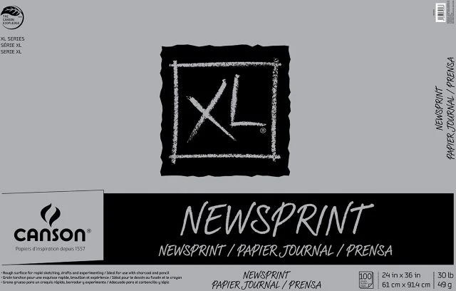 NEWSPRINT PAD ROUGH 24x36 100 SHEETS