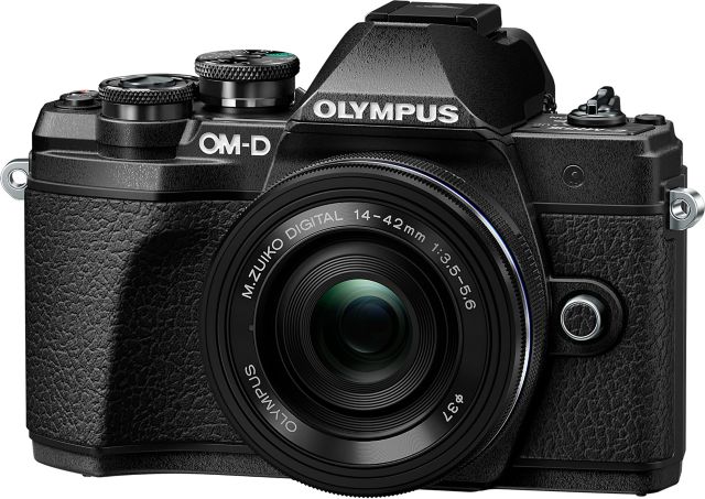 Olympus OM-D E-M10 Mark III 16.1MP Mirrorless Camera with Lens - 14-42mm - BLACK - ONLINE ONLY