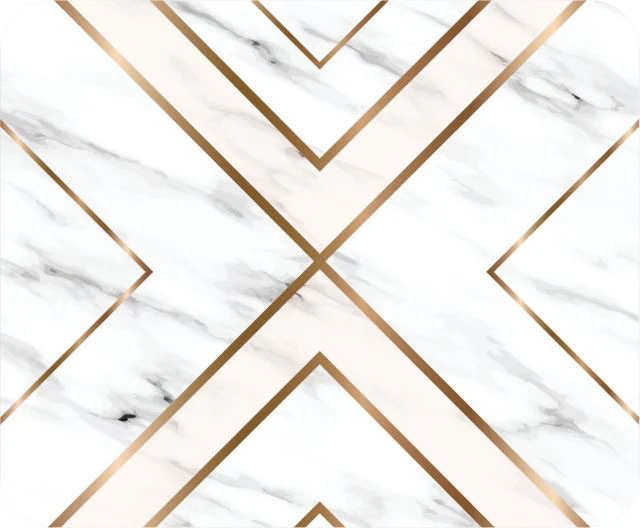 OTM BLK MOUSE PAD MARBLE GLD