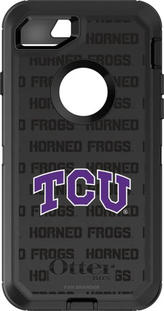 OtterBox Defender Series case w/Texas Christian University Horned Frogs Step & Repeat design for iPhone 7/8 - ONLINE ONLY