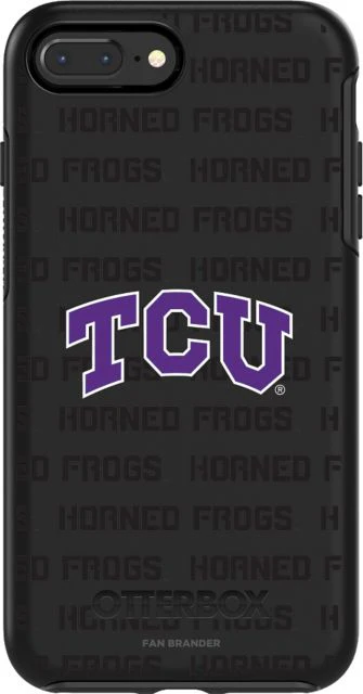 OtterBox Symmetry Series case w/Texas Christian Univ. Horned Frogs Step & Repeat design for iPhone 7/8 Plus - ONLINE ONLY