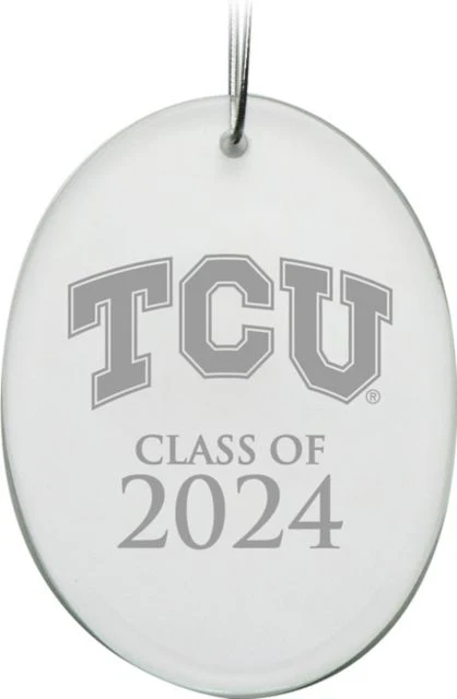 Texas Christian University Class of 2024 Oval Ornament - ONLINE ONLY