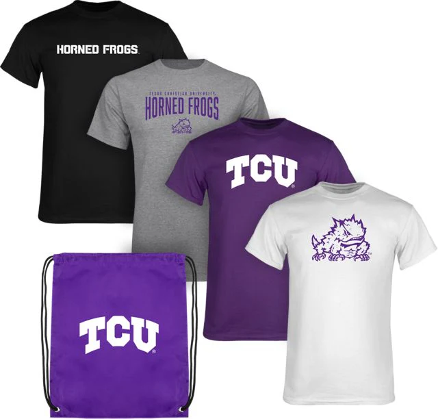 Texas Christian University Short Sleeve T-Shirts Color Out Pack