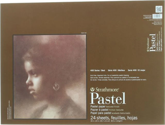 PASTEL PAPER PAD 400 18X24 24 SHEETS ASSORTED COLORS