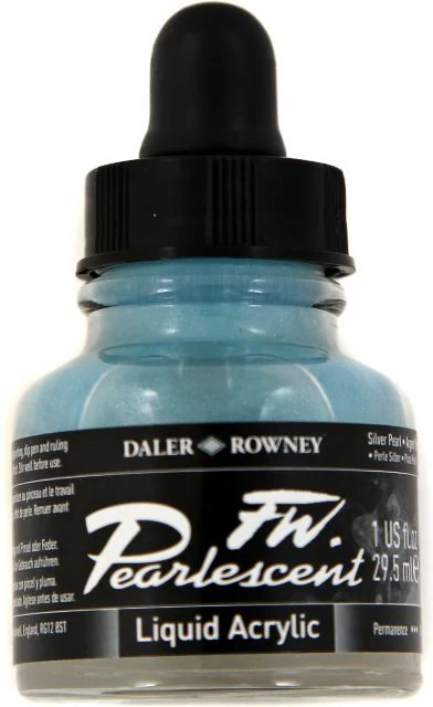 PEARLESCENT INK  1 OZ SILVER PEARL