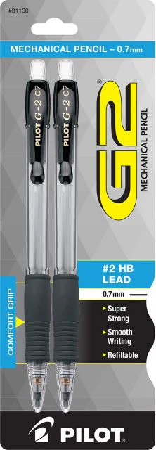PENCIL G2 .7MM 2PK
