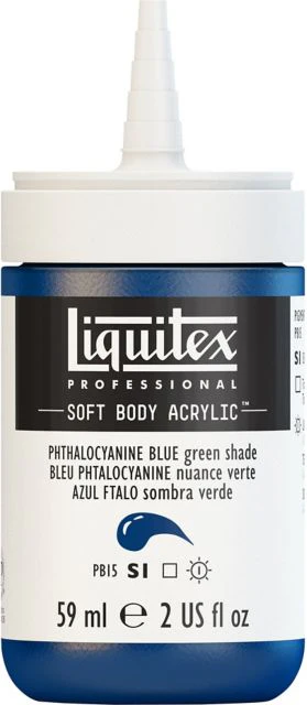 PROFESSIONAL SOFT BODY ACRYLIC 59ML PHTHALO BLUE GREEN