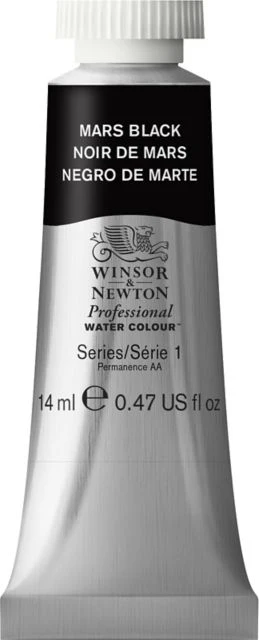 Professional Watercolor 14mL Mars Black