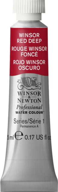 Professional Watercolor 5mL Winsor Red Deep