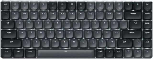Satechi SM1 Slim Mechanical Backlit Bluetooth Keyboard, Dark