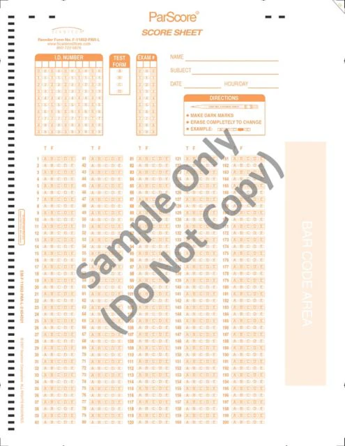 SCANTRON PARSCORE + B/C SM5000