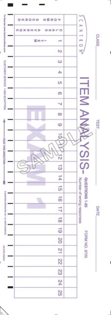 SCANTRON TSM 50Q 1-25 EA SIDE