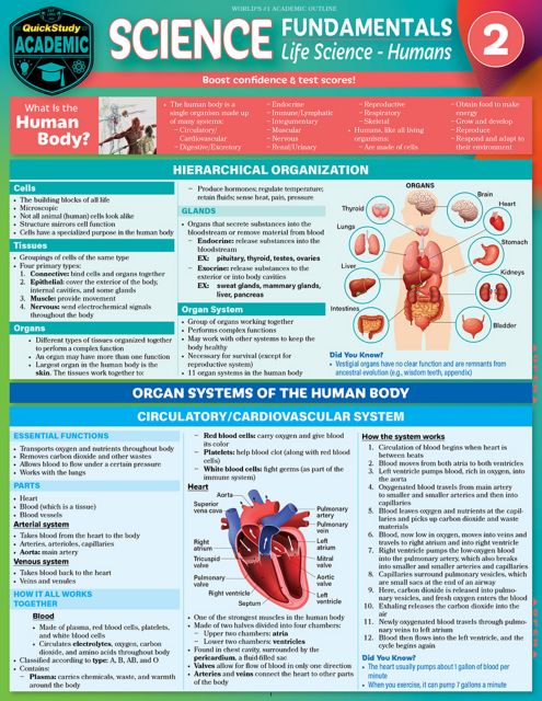 Science Fundamentals 2 - Life Science Humans