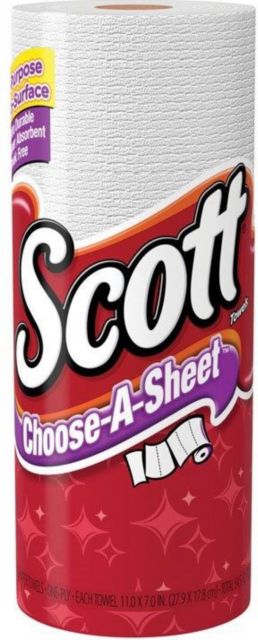 Scott Choose-A-Sheet Mega Roll Paper Towel- 102 Sheets