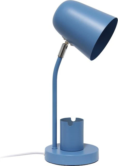 Simple Designs 15.75 Sleek Essentials Metal Table Desk Lamp with Compartment, for Office - Image 3