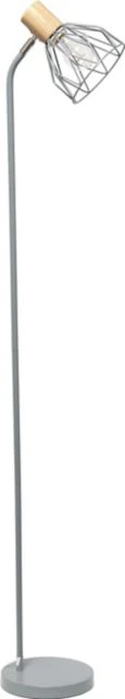 Simple Designs 55.91 Industrial Farmhouse Fusion Adjustable Cage Wire Accent Floor Lamp - Image 2