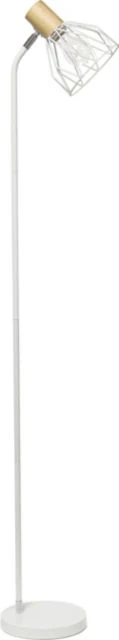 Simple Designs 55.91 Industrial Farmhouse Fusion Adjustable Cage Wire Accent Floor Lamp - Image 3