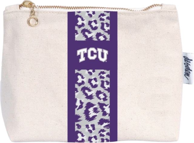 Texas Christian University Small Canvas Pouch