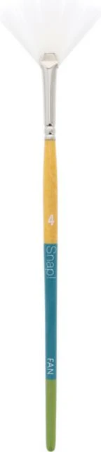 SNAP WHITE TAKLON FAN 4 SHORT HANDLE