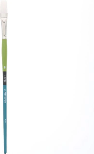 SNAP WHITE TAKLON FLAT 8 LONG HANDLE