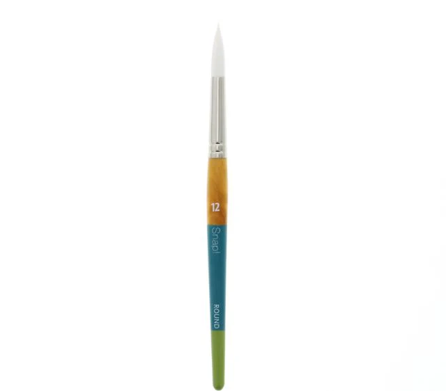 SNAP WHITE TAKLON ROUND 12 SHORT HANDLE