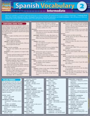 SPANISH VOCAB 2: INTERMEDIATE