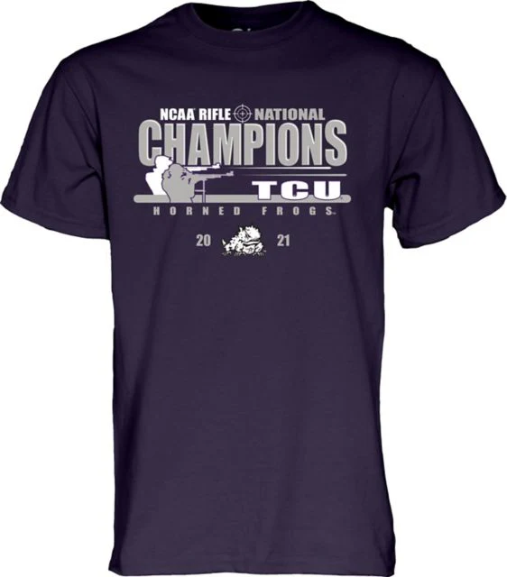 Texas Christian University 2021 National Rifle Champions T-Shirt