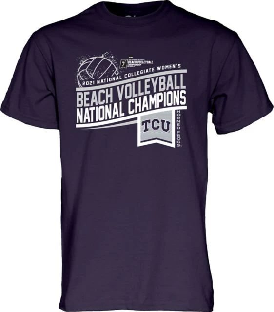 Texas Christian University 2021 Women's Beach Volleyball National Champions T-Shirt