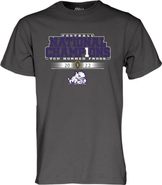 Texas Christian University Football 2022 National Champions Short Sleeve T-Shirt