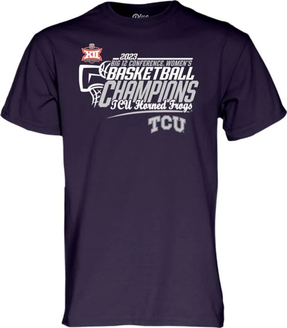 Texas Christian University Women's Basketball 2023 Big 12 Tournament Champions T-Shirt