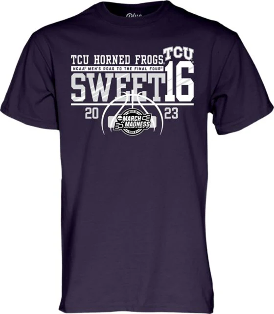 Texas Christian University Men's Basketball 2023 Sweet 16 T-Shirt