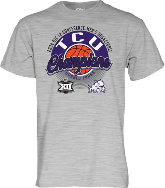 Texas Christian University Men's Basketball 2024 Big 12 Conference Tournament Champions T-Shirt