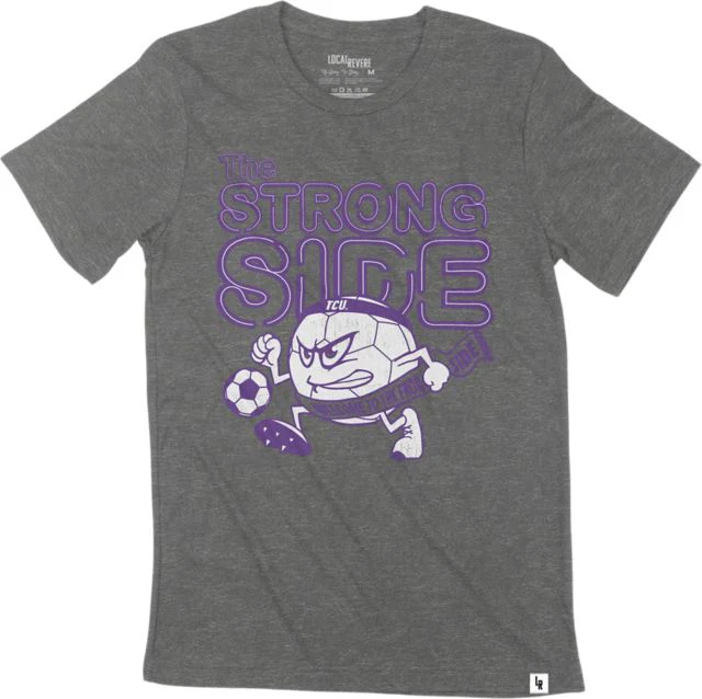 Texas Christian University Soccer Frog Side Strong Side T-Shirt