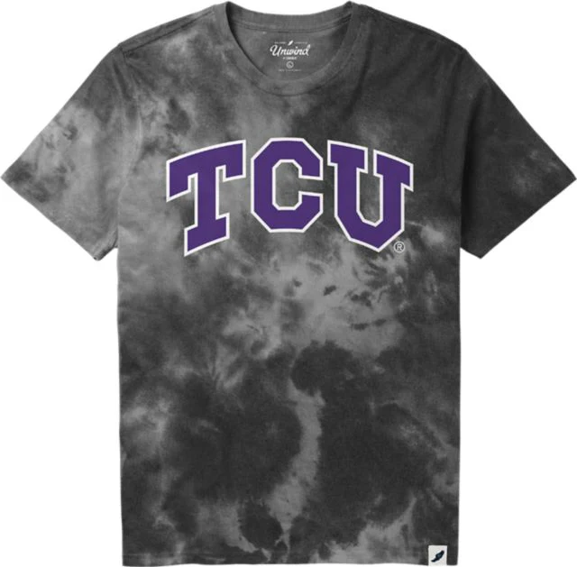 Texas Christian University Short Sleeve Tie Dye Crewneck T-Shirt - ONLINE ONLY