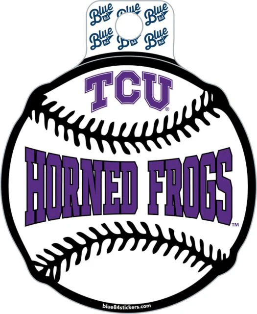 Texas Christian University Horned Frogs Baseball Sticker