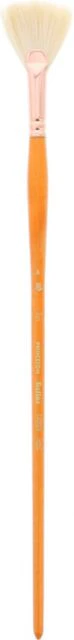 SUMMIT WHITE SYNTHETIC BRISTLE FAN 6 LONG HANDLE