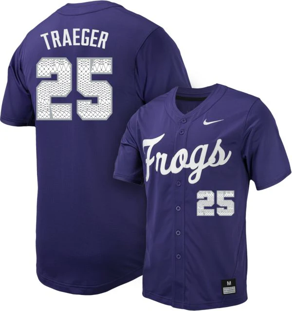 TCU Baseball Replica Jersey #25 JAX TRAEGER - Image 2