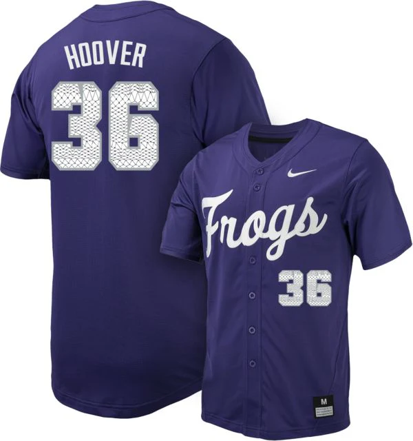 TCU Baseball Replica Jersey #36 C HOOVER - Image 2
